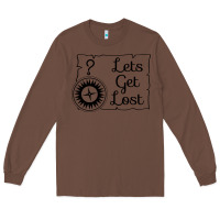 Chestnut lets get lost Long Sleeve Tee - Unal Design