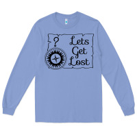 Colony Blue lets get lost Long Sleeve Tee - Unal Design