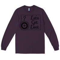 Plum lets get lost Long Sleeve Tee - Unal Design
