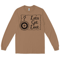 Toasted Coconut lets get lost Long Sleeve Tee - Unal Design