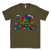 Army Green dad of a warrior Classic Tee - Zillion Design Studio