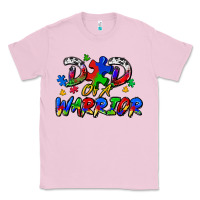 Bubblegum Pink dad of a warrior Classic Tee - Zillion Design Studio