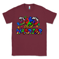 Burgundy dad of a warrior Classic Tee - Zillion Design Studio