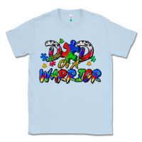 Dusty Blue dad of a warrior Classic Tee - Zillion Design Studio
