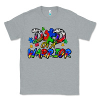 Heather Grey dad of a warrior Classic Tee - Zillion Design Studio