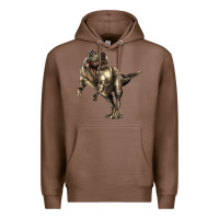 Chestnut Tyrannosaurus T rex Premium Hoodie - LillyAllenDesigns