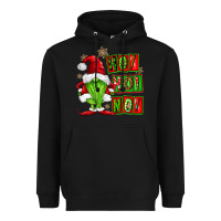 Black ho ho no christmas gnomes Heavyweight Hoodie - FaDigitalArtStudio