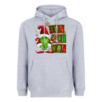 Heather Grey ho ho no christmas gnomes Heavyweight Hoodie - FaDigitalArtStudio