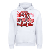 White sorry boys daddy is my valentine Urban Hoodie - MaliasSmallBusiness