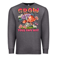 Charcoal Heather grow your own way Premium Sweatshirt - JahusDesignShop