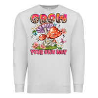 Dove Grey grow your own way Premium Sweatshirt - JahusDesignShop