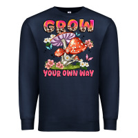 Navy grow your own way Premium Sweatshirt - JahusDesignShop