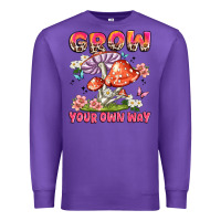 Purple grow your own way Premium Sweatshirt - JahusDesignShop