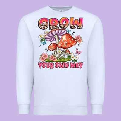 Grow Your Own Way Premium Sweatshirt Designed By Jahusdesignshop