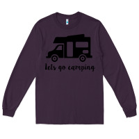 Plum lets go camping Long Sleeve Tee - Unal Design