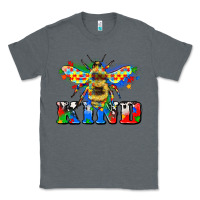 Charcoal Heather bee kind autism Classic Tee - Zillion Design Studio
