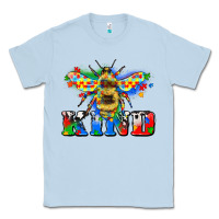 Dusty Blue bee kind autism Classic Tee - Zillion Design Studio