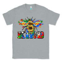 Heather Grey bee kind autism Classic Tee - Zillion Design Studio