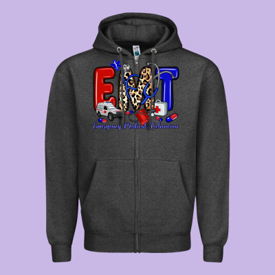 Zipper Hoodie emt emergency medical technician