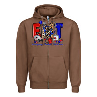 Chestnut emt emergency medical technician Zipper Hoodie - Zillion Design Studio