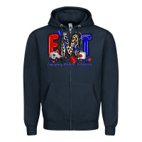 Navy emt emergency medical technician Zipper Hoodie - Zillion Design Studio