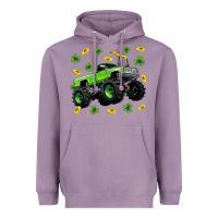 Lavender Monster truck st patricks day Heavyweight Hoodie - Neo Western