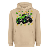 Mushroom Monster truck st patricks day Heavyweight Hoodie - Neo Western
