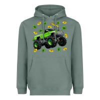 Sage Monster truck st patricks day Heavyweight Hoodie - Neo Western
