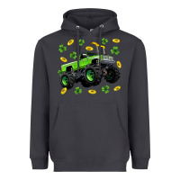 Smoke Monster truck st patricks day Heavyweight Hoodie - Neo Western