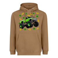 Toasted Coconut Monster truck st patricks day Heavyweight Hoodie - Neo Western