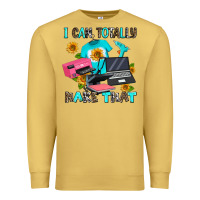 Antique Gold i can totally make that Premium Sweatshirt - AdoDesignShop