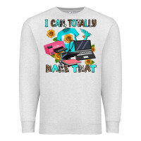 Oatmeal Heather i can totally make that Premium Sweatshirt - AdoDesignShop
