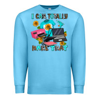 Ocean Blue i can totally make that Premium Sweatshirt - AdoDesignShop