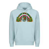 Blue Mist mexican flag cactus and sunflowers rainbow Premium Hoodie - Jasminsmagicworld