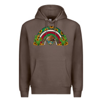 Coffee mexican flag cactus and sunflowers rainbow Premium Hoodie - Jasminsmagicworld