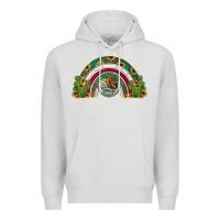 Dove Grey mexican flag cactus and sunflowers rainbow Premium Hoodie - Jasminsmagicworld