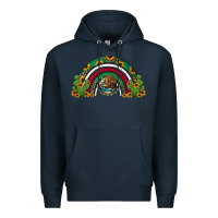 Navy mexican flag cactus and sunflowers rainbow Premium Hoodie - Jasminsmagicworld