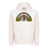 Pale Pink mexican flag cactus and sunflowers rainbow Premium Hoodie - Jasminsmagicworld