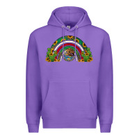 Purple mexican flag cactus and sunflowers rainbow Premium Hoodie - Jasminsmagicworld