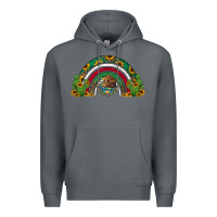 Rock mexican flag cactus and sunflowers rainbow Premium Hoodie - Jasminsmagicworld