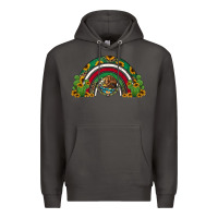 Smoke mexican flag cactus and sunflowers rainbow Premium Hoodie - Jasminsmagicworld