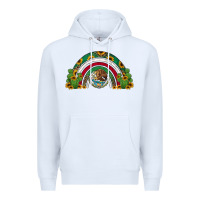 White mexican flag cactus and sunflowers rainbow Premium Hoodie - Jasminsmagicworld