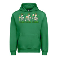 Emerald drink drank drunk st. patricks day skeletons Urban Hoodie - MaliasSmallBusiness