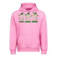 Fuchsia Pink drink drank drunk st. patricks day skeletons Urban Hoodie - MaliasSmallBusiness
