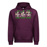 Mauve Wine drink drank drunk st. patricks day skeletons Urban Hoodie - MaliasSmallBusiness