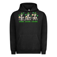 Pigment Black drink drank drunk st. patricks day skeletons Urban Hoodie - MaliasSmallBusiness