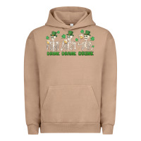 Pigment Burro drink drank drunk st. patricks day skeletons Urban Hoodie - MaliasSmallBusiness