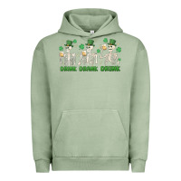 Pigment Oil Green drink drank drunk st. patricks day skeletons Urban Hoodie - MaliasSmallBusiness