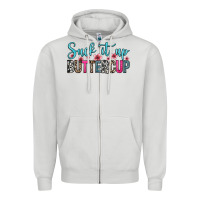Dove Grey suck it up buttercup Zipper Hoodie - Zillion Design Studio