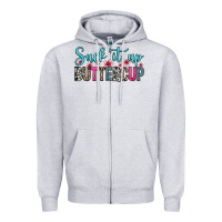 Heather Grey suck it up buttercup Zipper Hoodie - Zillion Design Studio